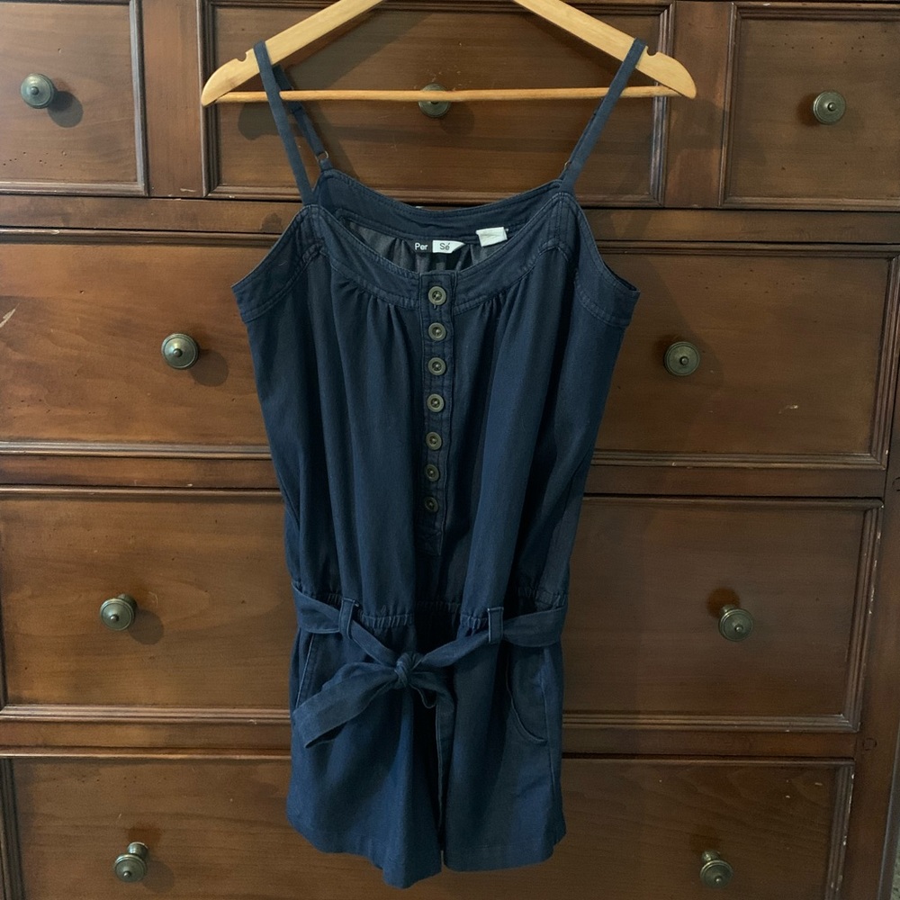 Denim Romper
